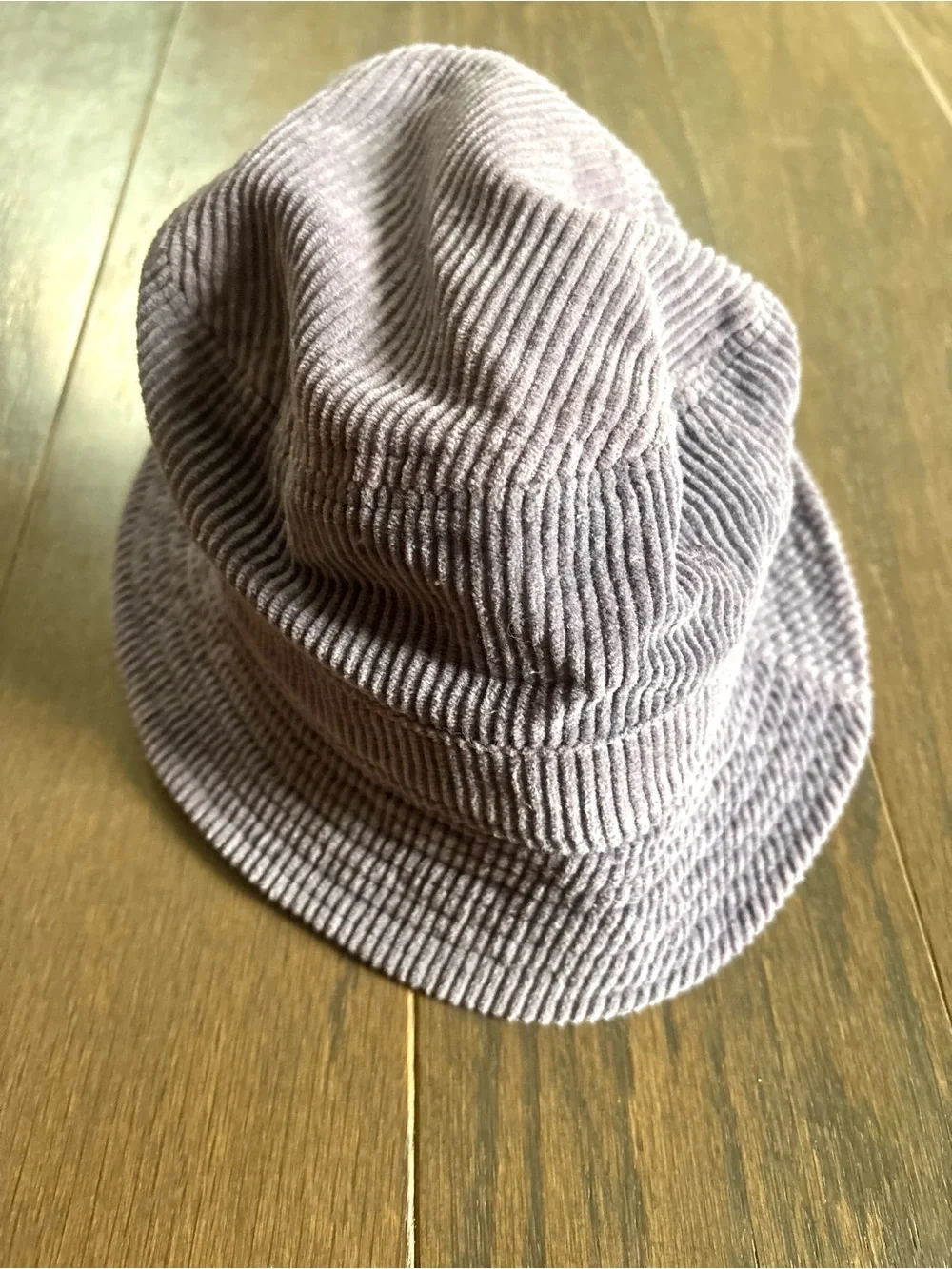 Y2K Urban Outfitters Retro Gray Lavender Purple Corduroy Cotton Bucket Hat